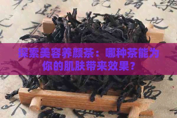 探索美容养颜茶：哪种茶能为你的肌肤带来效果？