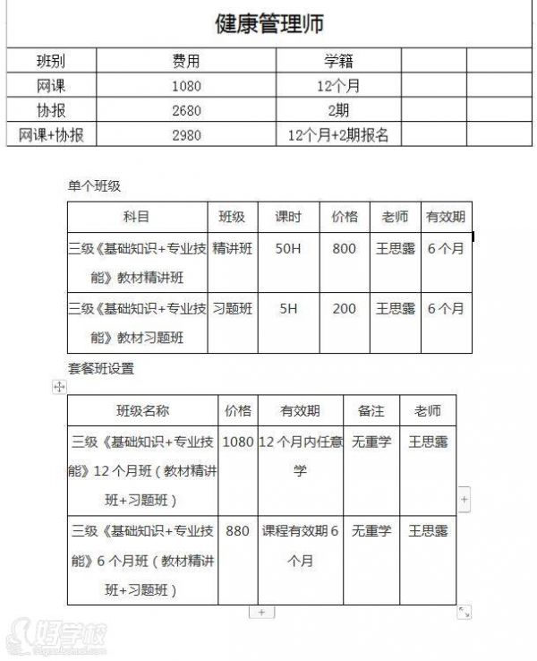 苏州扬帆教育 开设班次