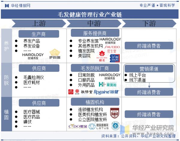 毛发健康管理行业产业链