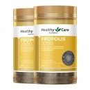 澳大利亚进口原胶 Healthy Care Propolis 澳洲黑蜂胶胶囊 2000mg 200粒*2瓶