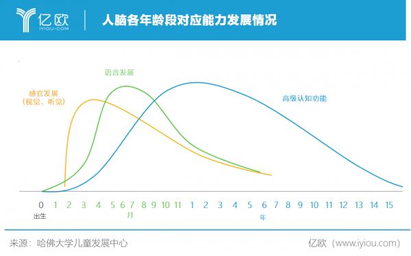 亿欧智库：人脑各年龄段对应能力发展情况