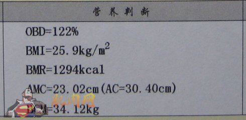 体验“人体成分分析仪”(4-2)----人体成分分析报告