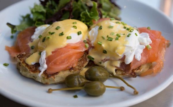 huevos y salmon con grasa