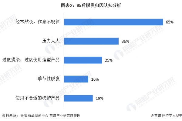 图表2：95后脱发归因认知分析