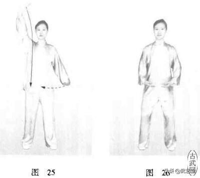 健身氣功八段錦圖解三式調(diào)理脾胃須單舉及口訣