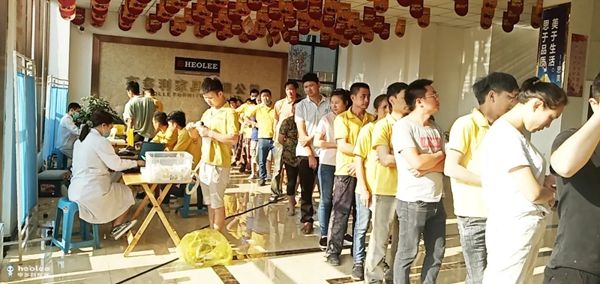 亨多利家具：落實(shí)職業(yè)健康體檢，呵護(hù)員工身體健康