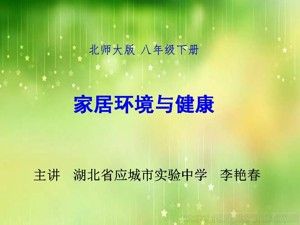 《第4節(jié) 家居環(huán)境與健康》PPT課件(湖北省縣級(jí)優(yōu)課).ppt