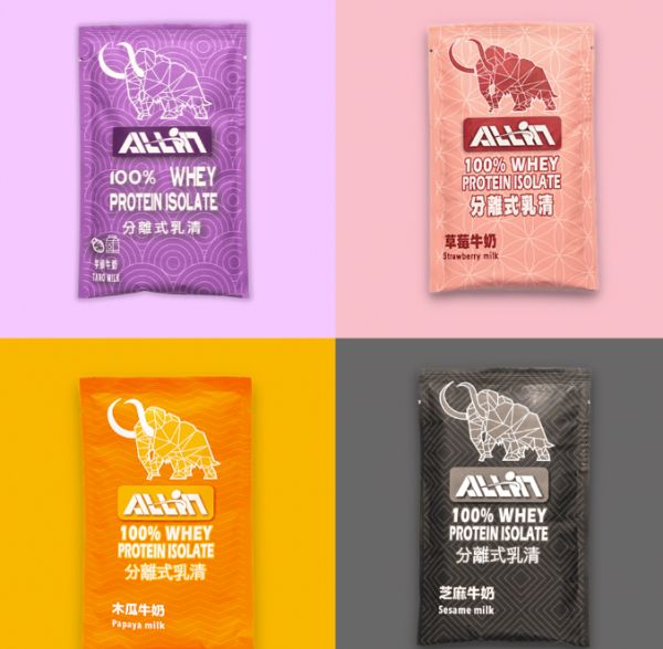 allin 牛奶四合一口味—ALLIN 100%分離式乳清蛋白粉