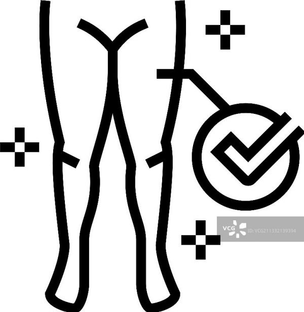 健康腿线条图标图片素材