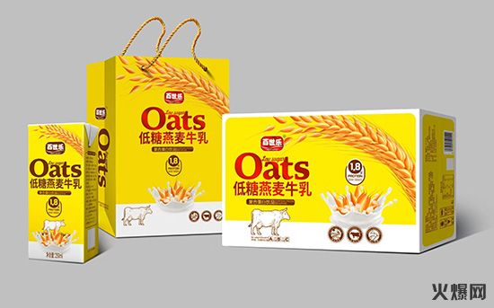 百世樂(lè)低糖燕麥牛乳