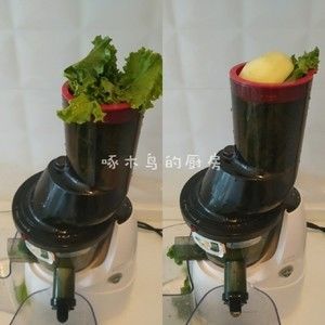 好喝又健康的有机羽衣甘蓝苹果汁,自己做超省钱!的做法步骤 第3步
