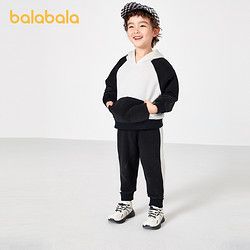 balabala 巴拉巴拉 儿童套装秋冬摇粒绒两件套