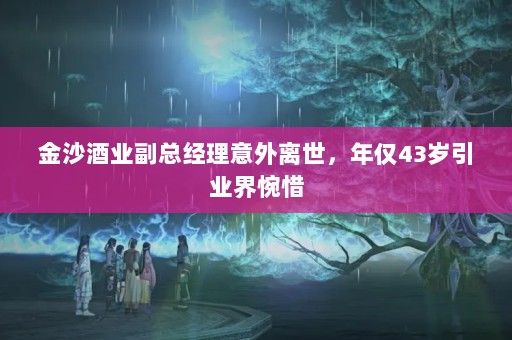 金沙酒业副总经理意外离世，年仅43岁引业界惋惜