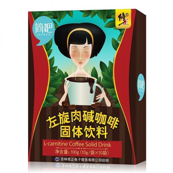 修正(xiuzheng)左旋肉碱咖啡 360左旋肉碱黑咖啡可搭配减肥胶囊女男士茶