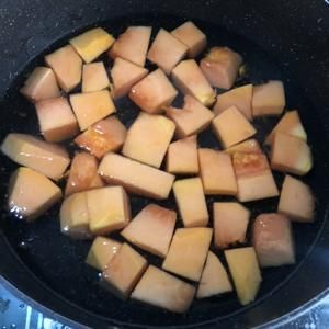 快速早餐-低卡健康的木瓜燉牛奶100大卡左右的做法 步驟3