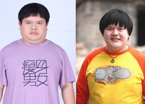 谢波减肥前后对比照