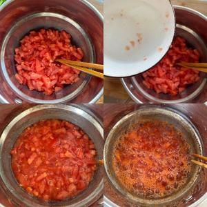 健康无油的番茄鸡蛋汤｜适当香油的做法 步骤2