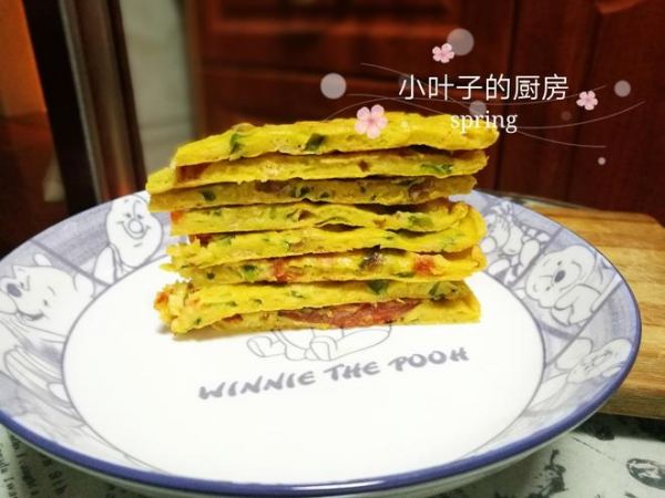 杂粮煎饼～家里剩菜的好帮手的做法