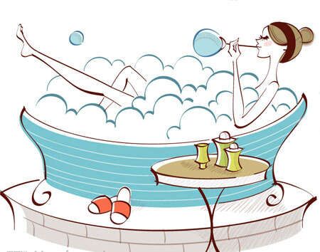 睡前洗个热水澡有助放松身体助睡眠(资料图)