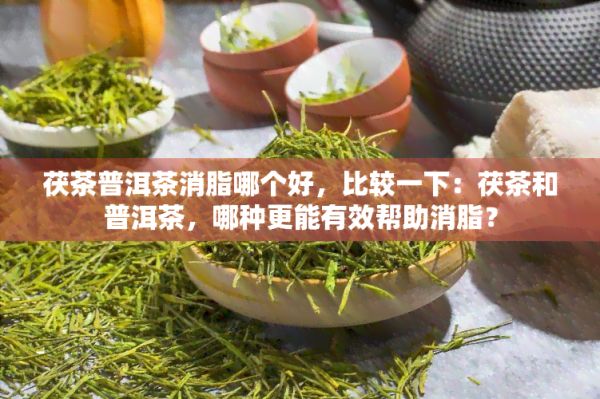 茯茶普洱茶消脂哪个好，比较一下：茯茶和普洱茶，哪种更能有效帮助消脂？