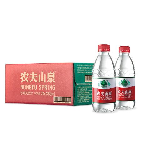 農(nóng)夫山泉 飲用天然水380ml 1*24瓶 整箱