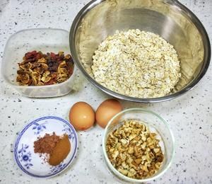 超简单超美味无糖无油自制格兰诺拉脆麦片（sugar /fat free granola)的做法 步骤1