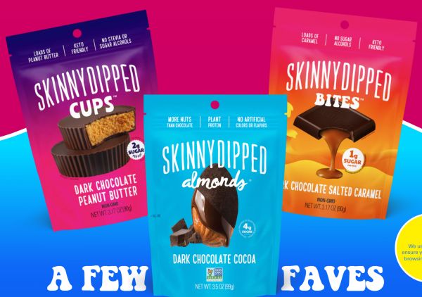 主打減糖版巧克力醬堅果，母女搭檔的美國健康零食公司 SkinnyDipped 完成1200萬美元A輪融資