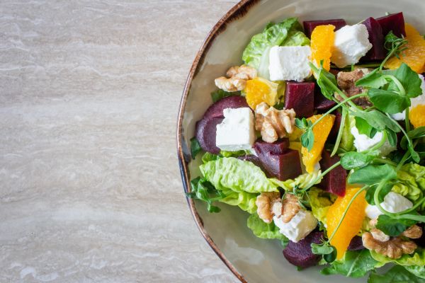 ensalada con verduras para desayunar