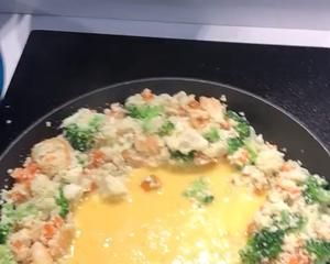 高纖維少油高蛋白“炒飯”(3人份量)的做法 步驟5