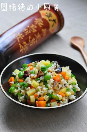 雜蔬炒飯——健康素食的做法 步驟7