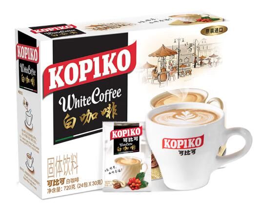 可比可（KOPIKO）速溶原味白咖啡 三合一咖啡粉冲调饮品24包720g