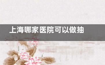 上海哪家医院可以做抽脂？公开2024年上海吸脂好的九家医疗美容机构