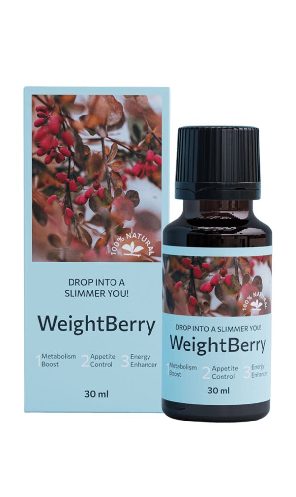 Weight Berry 是支持新陳代謝過程的滴劑，30 毫升