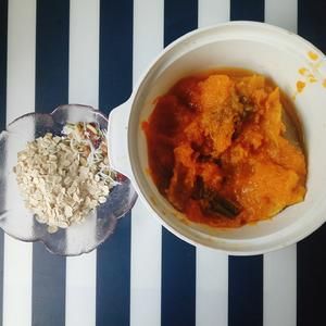 【快手健康輕食】減脂期的甜品——南瓜焗燕麥的做法 步驟1