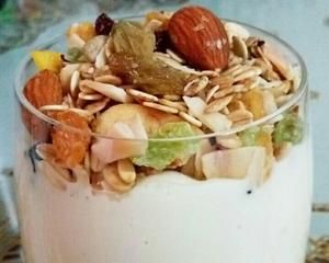 各种坚果酸奶水果捞（健康减脂）的做法 步骤4