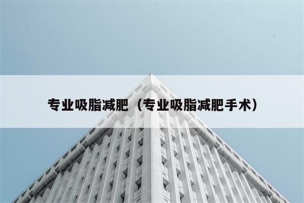 專(zhuān)業(yè)吸脂減肥（專(zhuān)業(yè)吸脂減肥手術(shù)）