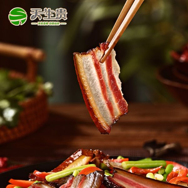 四川特色農(nóng)家自治煙熏臘肉五花肉