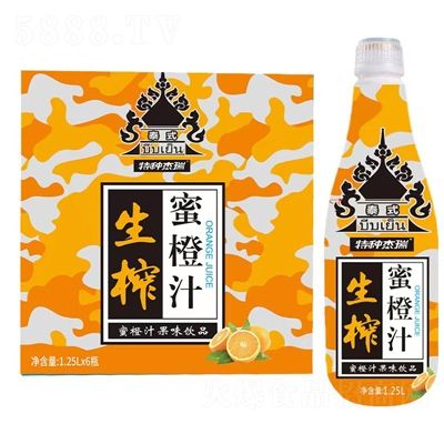 椰枫泰式生榨蜜橙汁果味饮品1.25LX6瓶