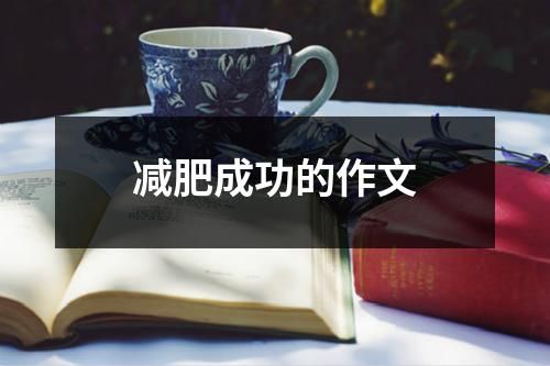 減肥成功的作文