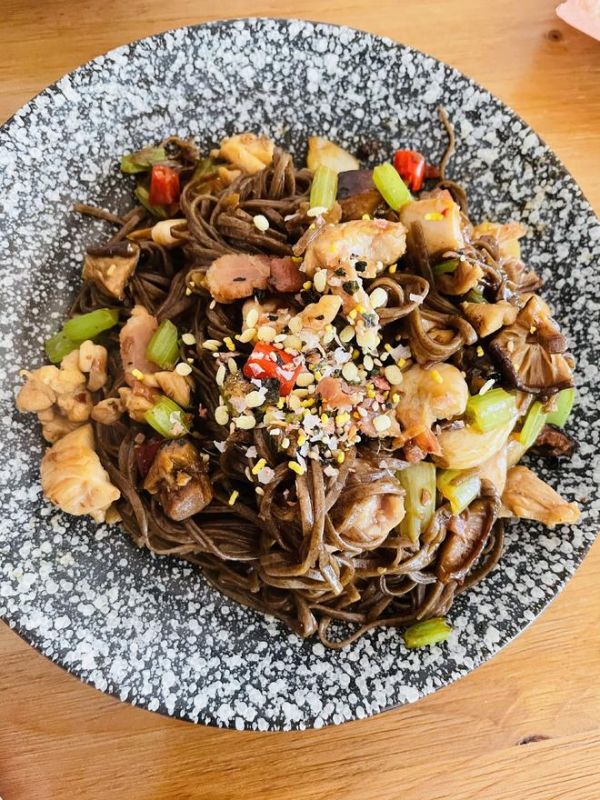 改良食戟之靈爆炒蕎麥面（健康炒面的做法