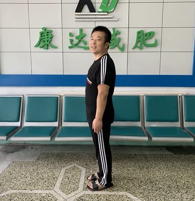 劉小冬在長(zhǎng)春康達(dá)減肥醫(yī)院瘦179斤6