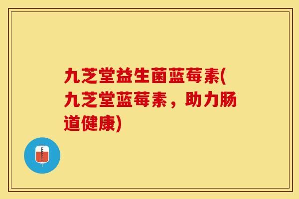 九芝堂益生菌蓝莓素(九芝堂蓝莓素，助力肠道健康)