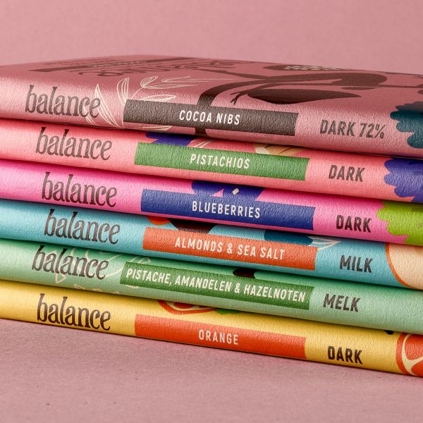 Balance Chocolates巧克力包装图片 来源：Dieline Awards