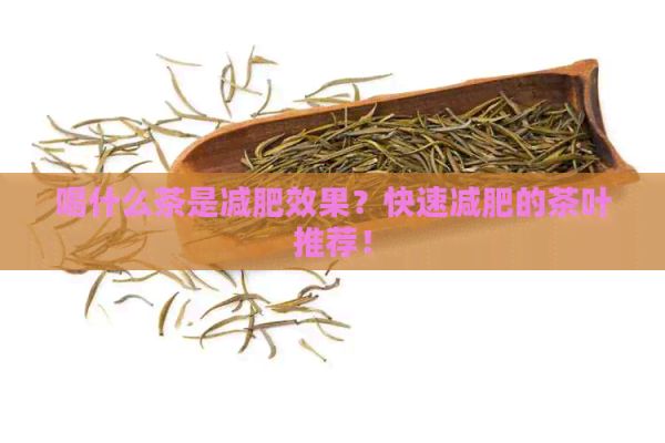 喝什么茶是减肥效果？快速减肥的茶叶推荐！