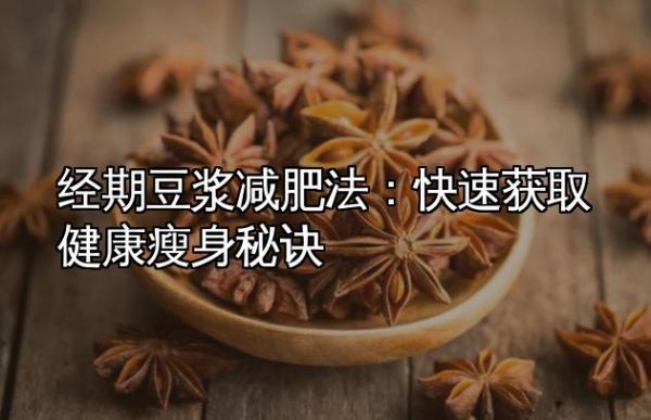 經(jīng)期豆?jié){減肥法：快速獲取健康瘦身秘訣