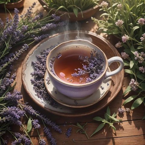 一杯薰衣草茶