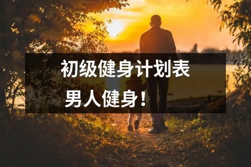 初級健身計劃表 男人健身！