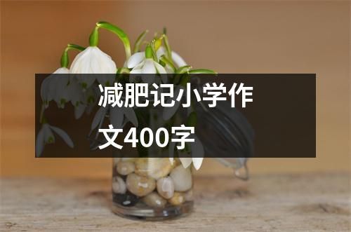 減肥記小學(xué)作文400字