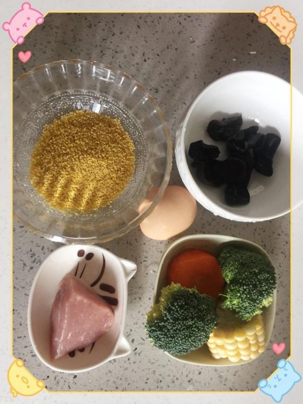 寶寶輔食——小米木耳糕-能作為寶寶主食的小蛋糕！