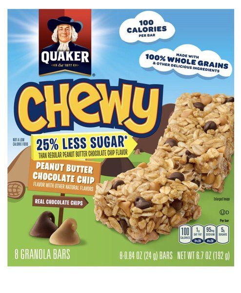 Quaker/桂格 巧克力花生醬棒(25%低糖)